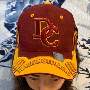 Washington DC Hunter Maroon and Yellow Embroidered Cap